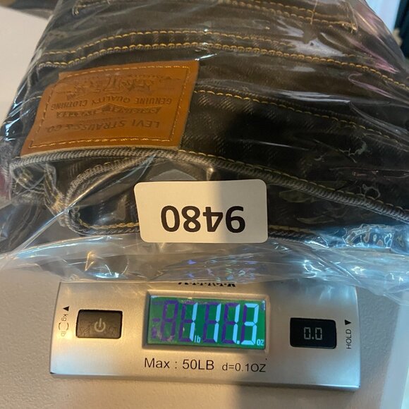 Levis Women 31 Noughties Bootcut Jeans Distressed Black Faded Whiskering Flare - Picture 10 of 10